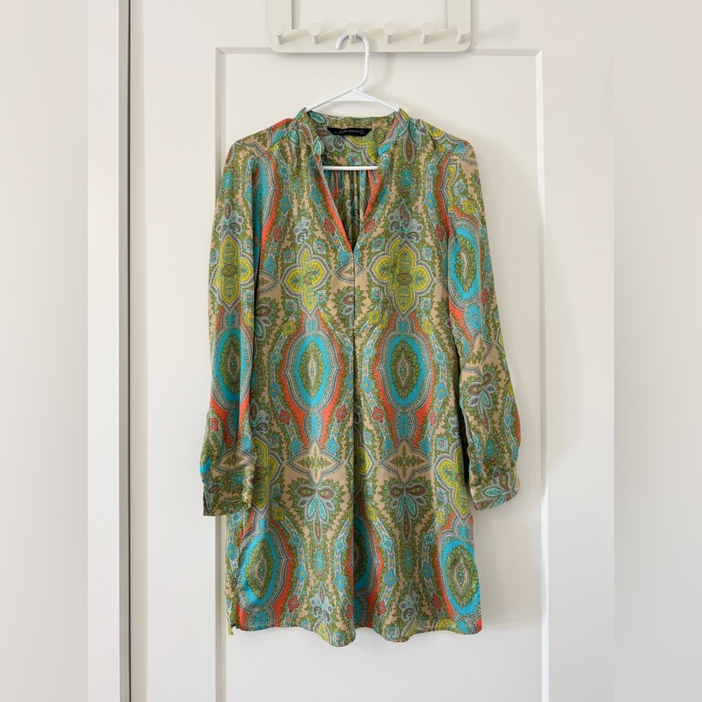 ZARA WOMAN Paisley Tunic Dress
